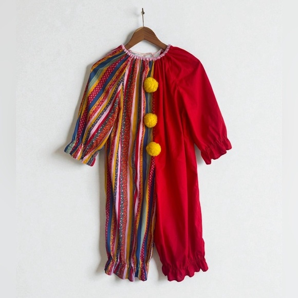 Handmade Other - Vintage Handmade Split Quilt Pattern Back Tie Clown Costume for Child/Teen